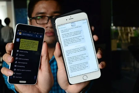 The MIC blocked nearly a million numbers sending spam text messages in the first six months of the year in its latest attempt to fight the growing wave of mobile spam. (Photo: tuoitre.vn)