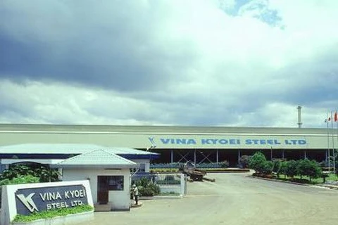 Steel plant invested by Japanese steelmaker Vina Kyoei in the Phu My I Industrial Park (Photo:vinakyoeisteel.com.vn)