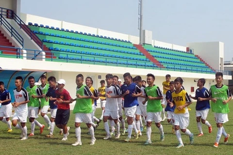 Vietnam's U16 team in a training session (Photo: Vietnam Football Federation)