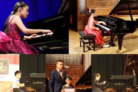 Nutrida participación en concurso internacional de piano Hanoi