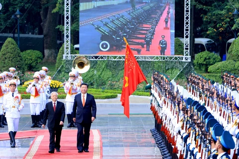 Máximo dirigente chino recibido por secretario general de PCV