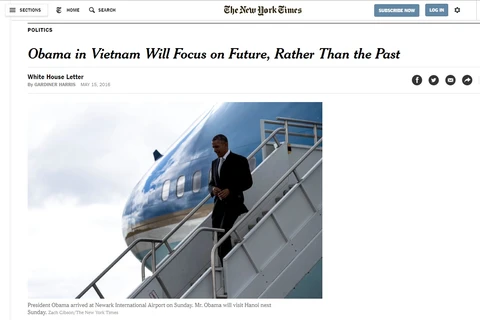 The New York Times publica artículo sobre próxima visita de Obama a Vietnam