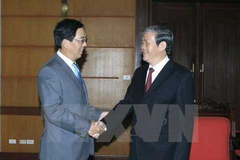 Dirigente partidista de Vietnam recibe al embajador chino