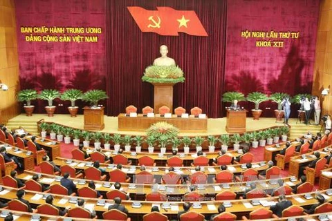Clausuran cuarto pleno de Comité Central de Partido Comunista de Vietnam