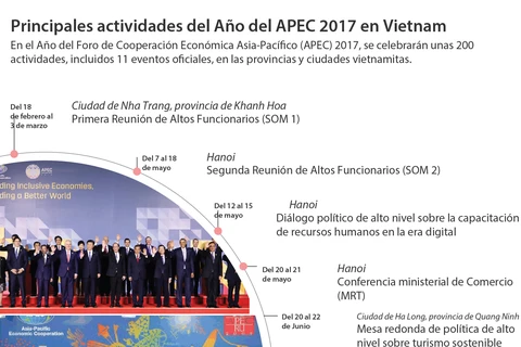 [Infografía] Principales actividades de Año del APEC 2017 en Vietnam 