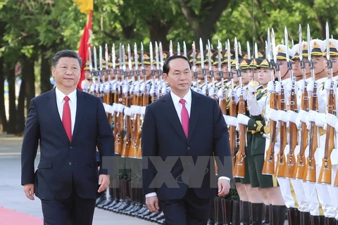Actividades del presidente vietnamita en China