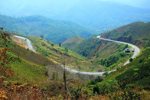 Desfiladero Pha Din, atractivo sitio en la región del noroese de Vietnam