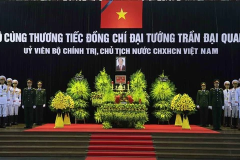 [Fotos] Vietnam rinde homenaje al presidente Tran Dai Quang