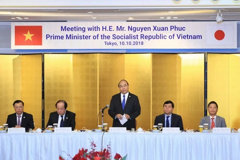[Foto] Premier vietnamita se reúne con empresarios japoneses en Tokio