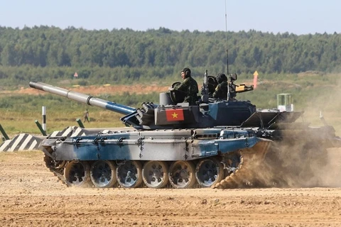 Actuación del equipo de tanque de Vietnam en Army Games 2022 