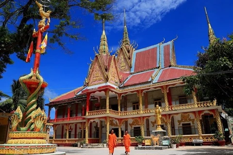 Elementos culturales únicos de los Khmeres afloran en pagoda Chung Rut
