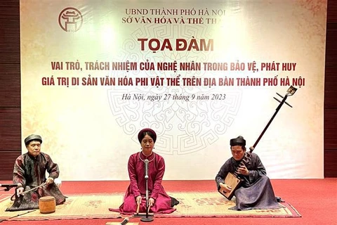 Promueven papel de artesanos en protección del patrimonio cultural inmaterial en Hanoi
