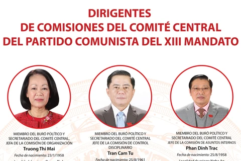 Los dirigentes de las comisiones del Comité Central del Partido Comunista de Vietnam