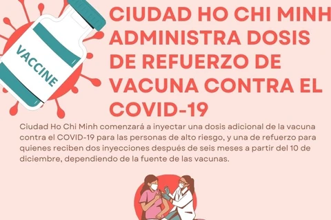 Ciudad Ho Chi minh administra dosis de refuerzo de vacuna contra el COVID-19