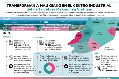 Hau Giang por devenir en centro industrial del delta del río Mekong en Vietnam