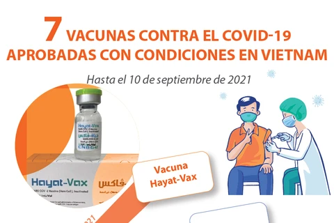 Siete vacunas contra el COVID-19 aprobadas con condiciones en Vietnam