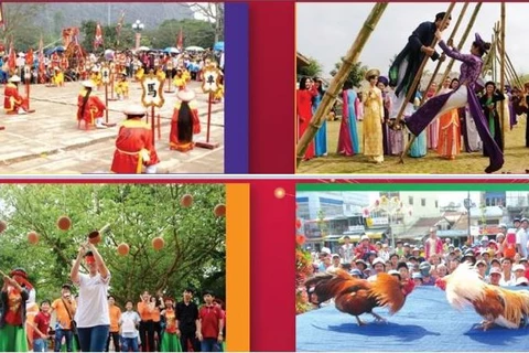 Juegos folklóricos de los vietnamitas en el Nuevo Año Lunar