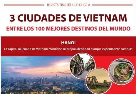 Tres ciudades de Vietnam entre los 100 mejores destinos del mundo