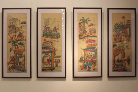 Pinturas folclóricas de Hang Trong recrean cuentos históricos y de hadas 