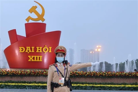 Garantizan la absoluta seguridad del XIII Congreso del Partido Comunista de Vietnam