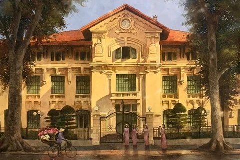 Recuerdan el sol de Hanoi a través de cuadros