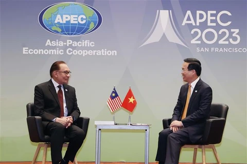Presidente de Vietnam conversa con primer ministro de Malasia