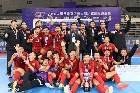 Vietnam gana plata en torneo internacional de fútbol sala en China