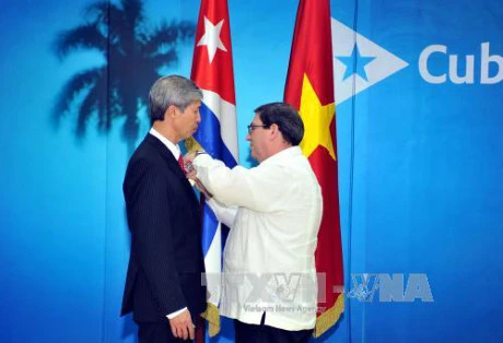Cuba confiere medalla de la Amistad al embajador vietnamita 