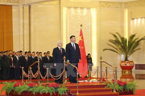 Destacan significado de la visita a China del líder partidista vietnamita 