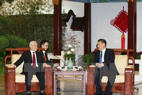 Líder partidista vietnamita concluye visita oficial a China