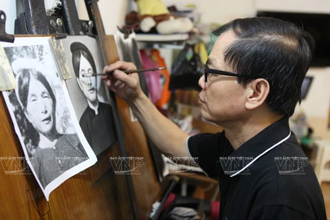 El arte de retratar en Hanoi