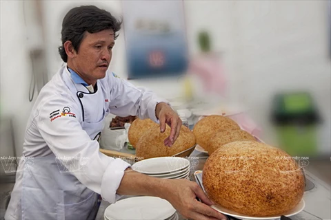 Torta frita de arroz glutinoso 