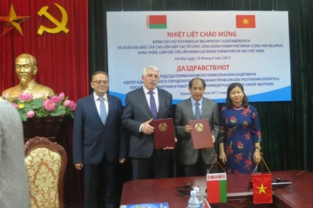Sindicatos de Vietnam y Belarús robustecen lazos