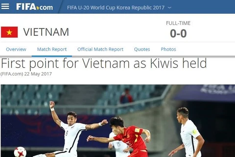 FIFA exalta destacada actuación de Vietnam en Copa Mundial sub-20 