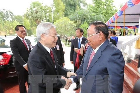Visita a Camboya de máximo dirigente partidista de Vietnam busca fortalecer nexos