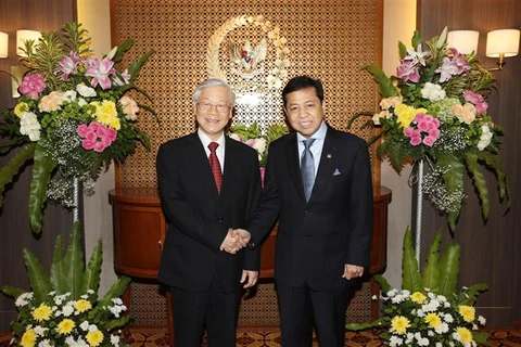 Máximo dirigente político de Vietnam se reúne con presidente de Cámara Baja de Indonesia