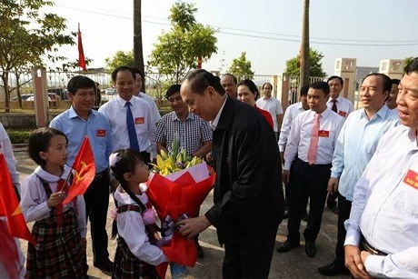 Presidente de Vietnam participa en la Fiesta de Unidad Nacional en Bac Giang