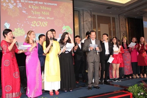 Vietnamitas en Singapur celebran el Año Nuevo Lunar