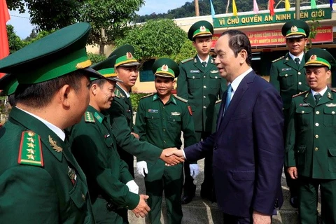 Presidente vietnamita felicita a pobladores de Kon Tum en ocasión del Tet