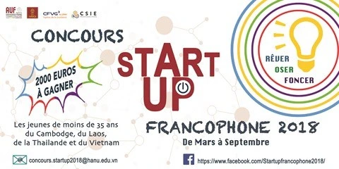 Ya está abierta la inscripción para concurso de Start-up Francophone