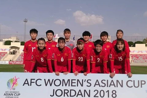  Equipo de fútbol femenino de Vietnam pierde ante Japón en Copa Asiática 2018