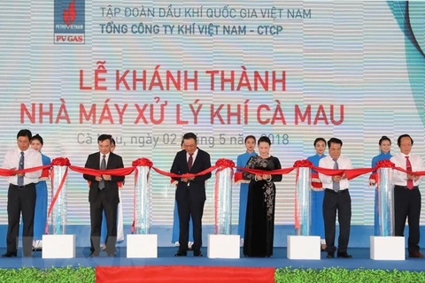 Presidenta parlamentaria de Vietnam asiste a la inauguración de planta procesadora de gas en Ca Mau