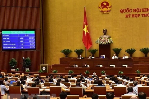 Parlamento de Vietnam adopta dos resoluciones y tres proyectos de ley