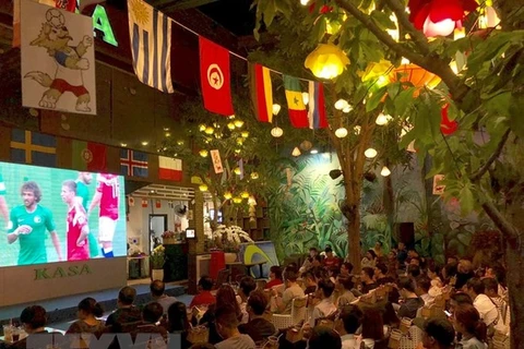 En Vietnam Copa Mundial se juega en bares y cafeterías