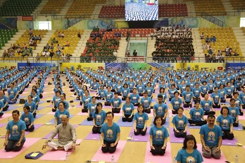 Cuarto Día Internacional de Yoga llega a provincia vietnamita de Gia Lai