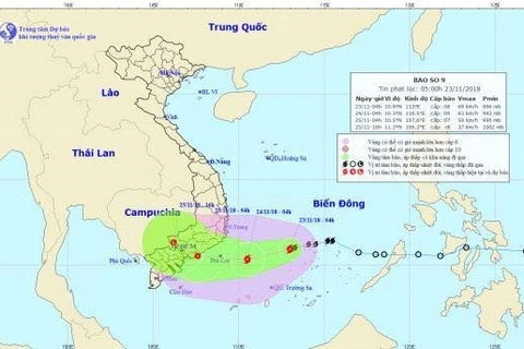 Tifón Usagi se dirige a la región sureña del Centro de Vietnam