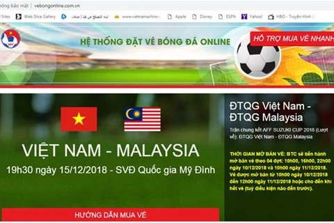 Detectan sitio web falso vendiendo entradas finales de AFF Suzuki Cup