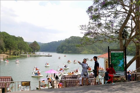Ciudad vietnamita Da Lat llama la atención de turistas en los días feriados 