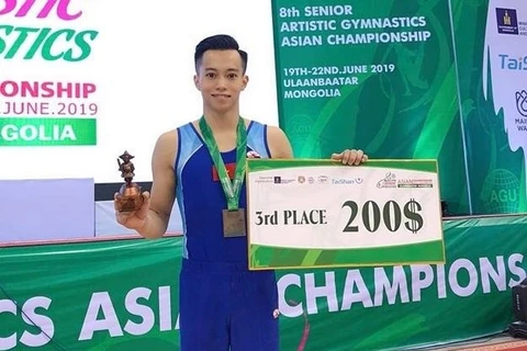 Ganan gimnastas vietnamitas dos medallas de bronce en torneo asiático