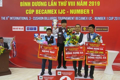 Finaliza billarista vietnamita segundo en Torneo Internacional de carambola de tres bandas